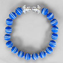 Cargar imagen en el visor de la galería, Collar Heqet Silver Blue