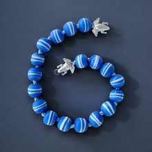 Cargar imagen en el visor de la galería, Collar Heqet Silver Blue