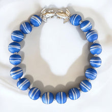Cargar imagen en el visor de la galería, Collar Heqet Silver Blue
