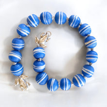 Cargar imagen en el visor de la galería, Collar Heqet Silver Blue