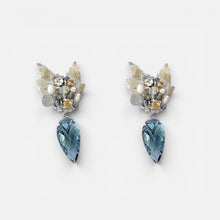 Cargar imagen en el visor de la galería, Aros Baco Silver Blue - Par
