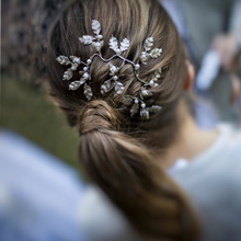 Cargar imagen en el visor de la galería, Tocado/Broche Onirico Silver ARRIENDO