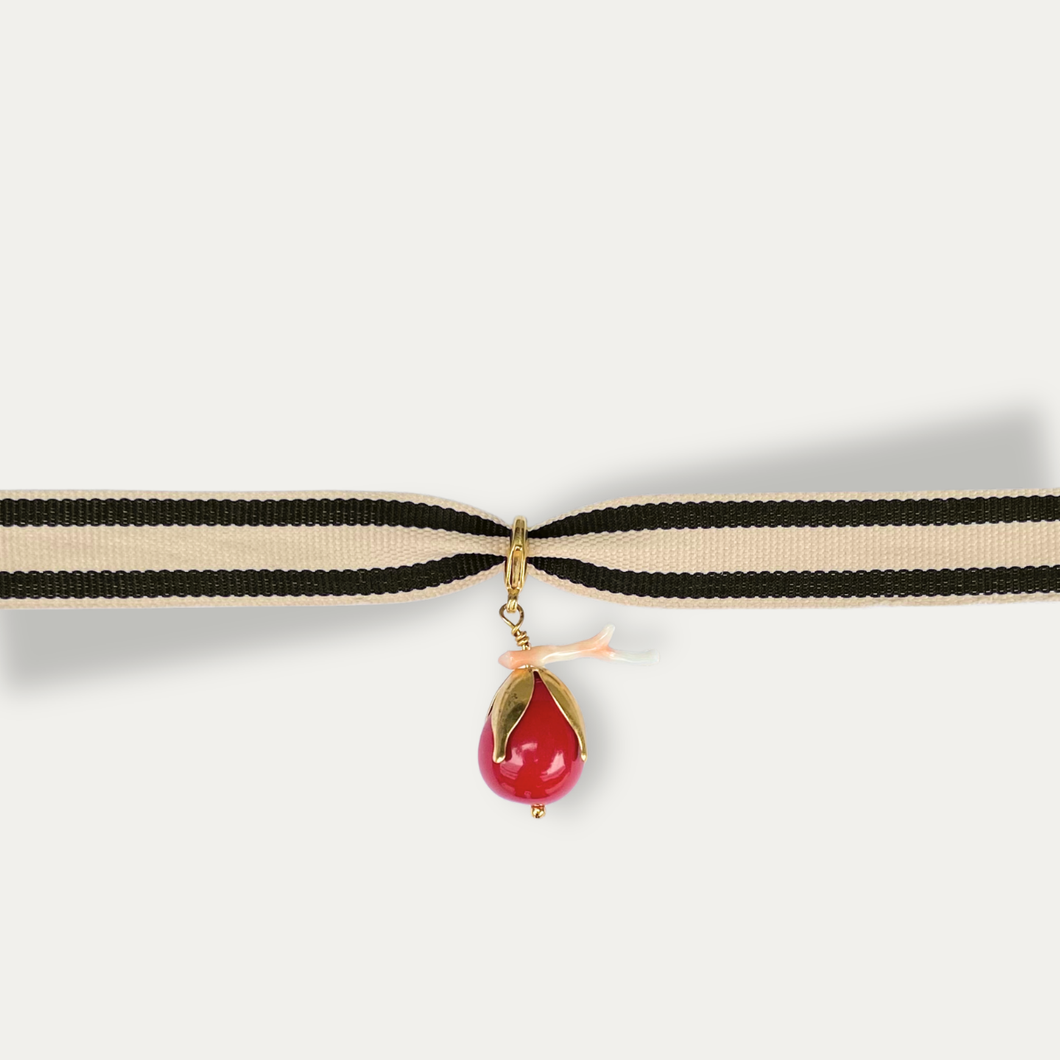 Colgante Broche Orea Rojo