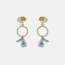 Cargar imagen en el visor de la galería, Aro Sand Agua Marina
