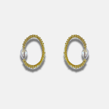 Cargar imagen en el visor de la galería, Aros Elipse Pearl - Par
