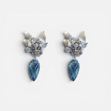 Cargar imagen en el visor de la galería, Aros Baco Silver Blue - Par
