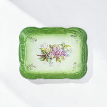 Cargar imagen en el visor de la galería, Fuente Porcelana Flores Lila Inglesa Mediana
