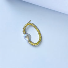 Cargar imagen en el visor de la galería, Aros Elipse Pearl - Par
