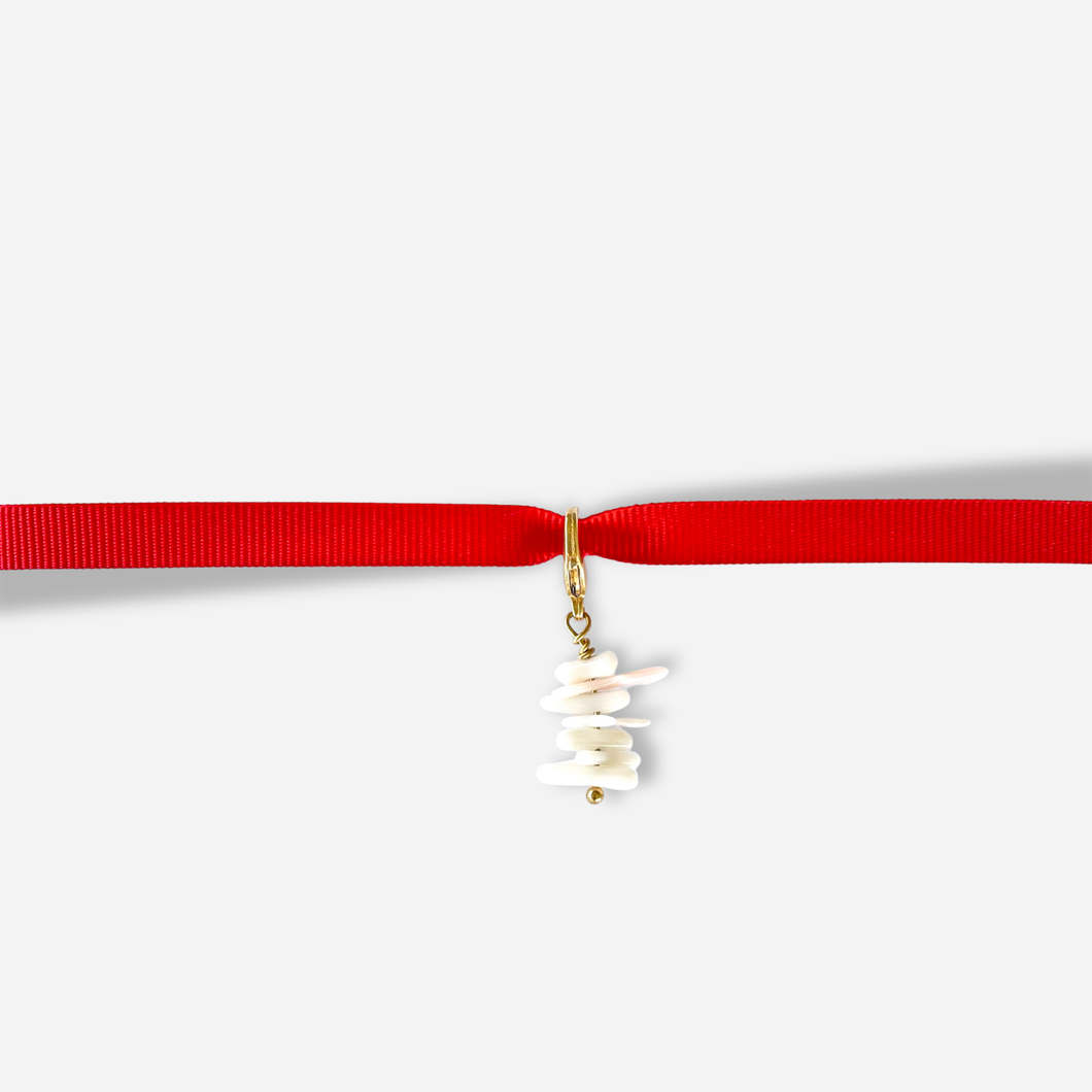 Colgante Broche Slice White